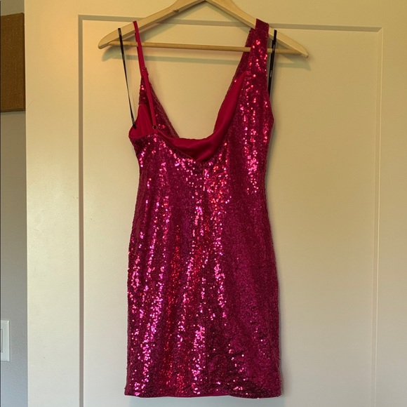 Forever 21 Fuchsia Sequin Mini Dress - Picture 3 of 5